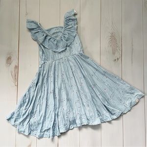 WDW Omi Jo Confetti Stars Ruffled Empire Dress